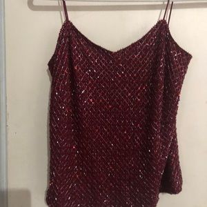 Beaded Red Tank